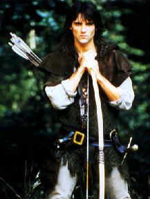 Michael Praed is Robin of Loxley, the first oif the two Robins from the Robin of Sherwood TV series