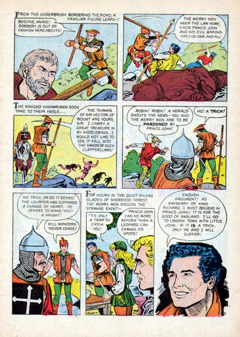 Page 2 of "Sir Robin Hood", art by Frank Bolle