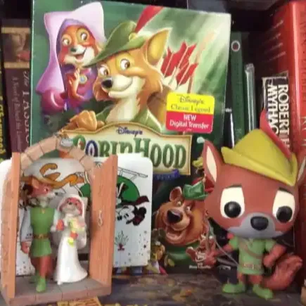 Disney's Robin Hood - DVD, Funko Pop doll and ornament