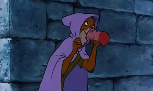 Robin Hood as Nutsy, the vulture guard