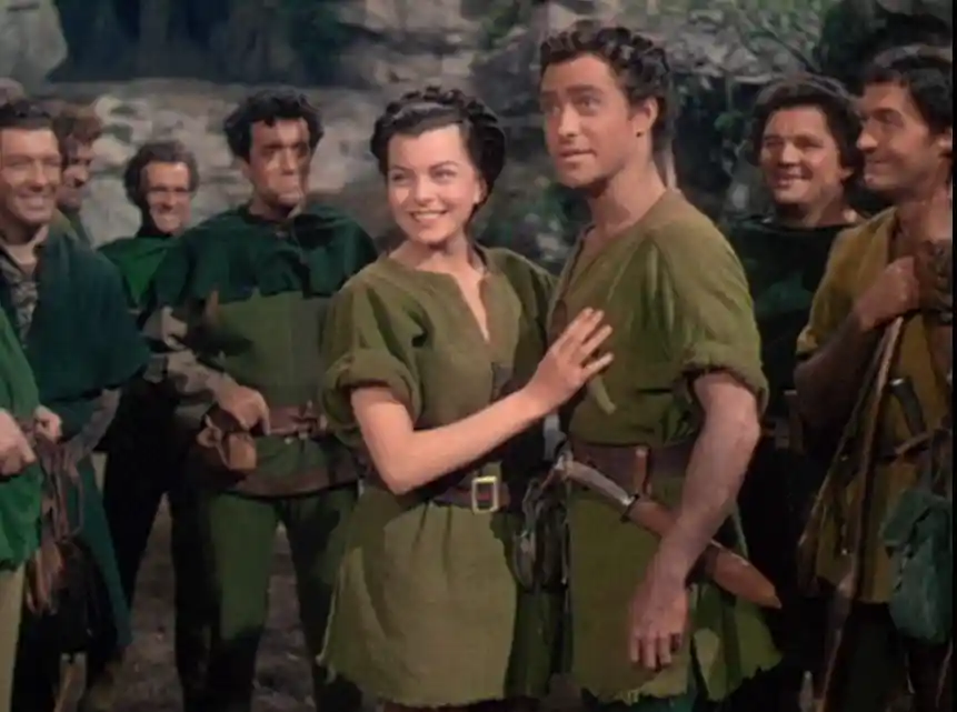 Robin and Marian in matching outfits