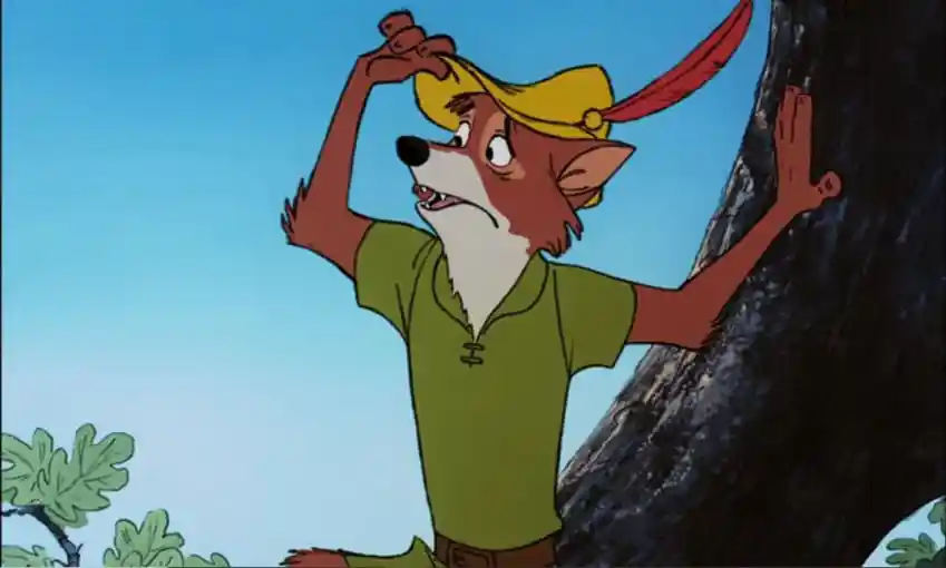 Robin Hood shocked at the word rob