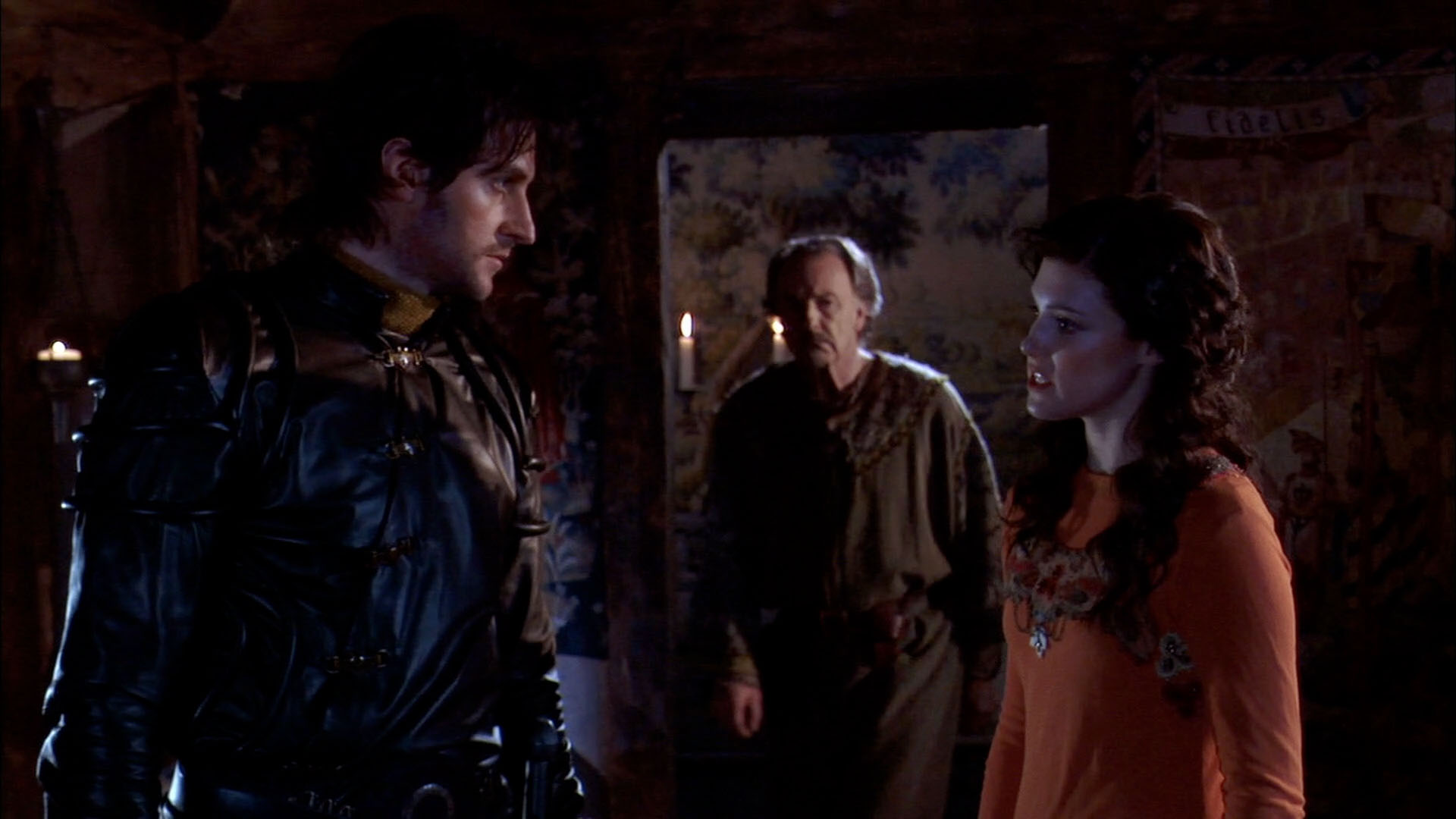 Sir Guy and Marian argue about the War on Terror style justice