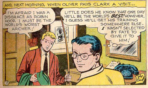 Oliver Queen thinks he was a failure as Robin Hood, art by George Papp