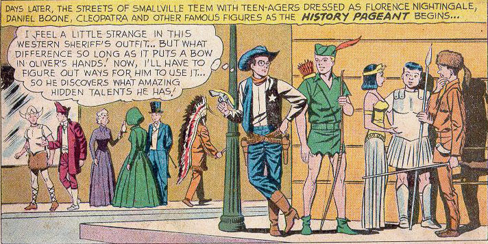Clark Kent and Oliver Queen at the Smallville History Pageant
