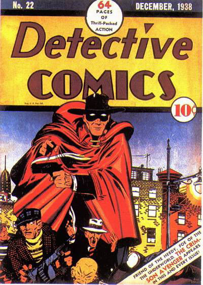 Detective Comics #22, The Crimson Avenger in his original costume