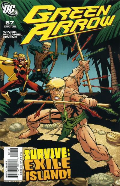 Oliver Queen, Connor Hawke and Speedy II in Green Arrow #67, cover art by Scott McDaniel and Andy Owens