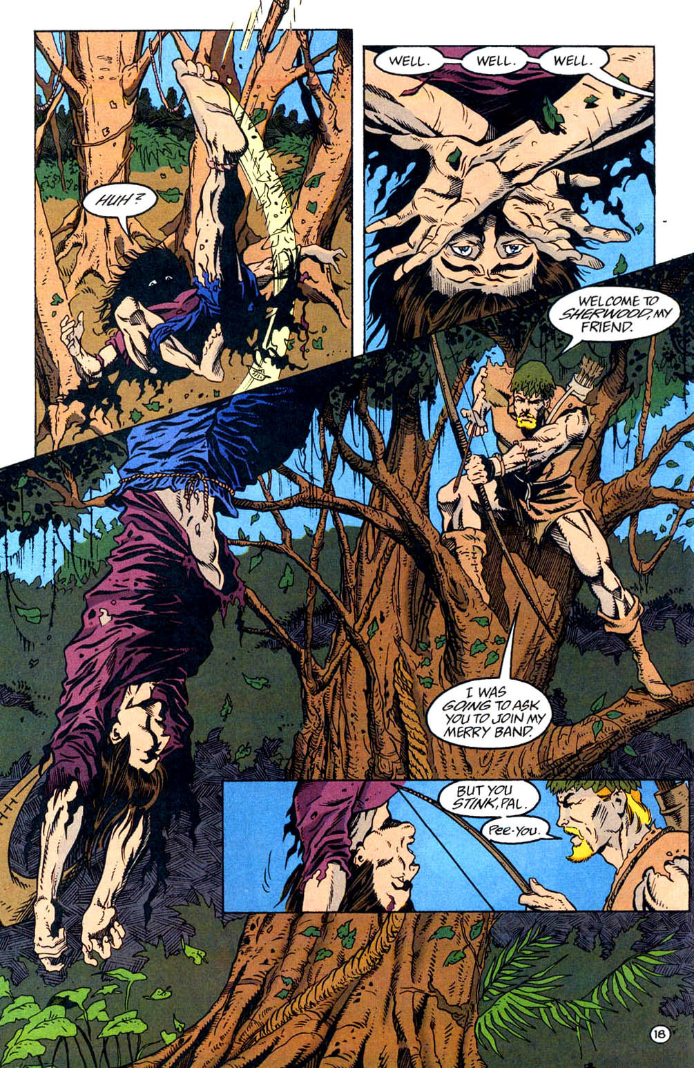 Oliver Queen meets Nicholas Kotero, written by Chuck Dixon and art by Chris Renaud