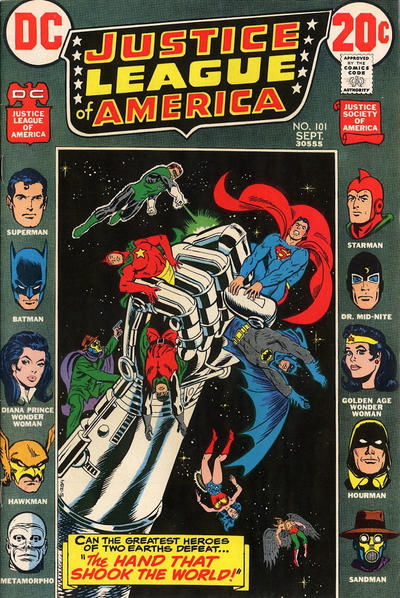 Cover of Justice League of America #101, 1972, art by Nick Cardy