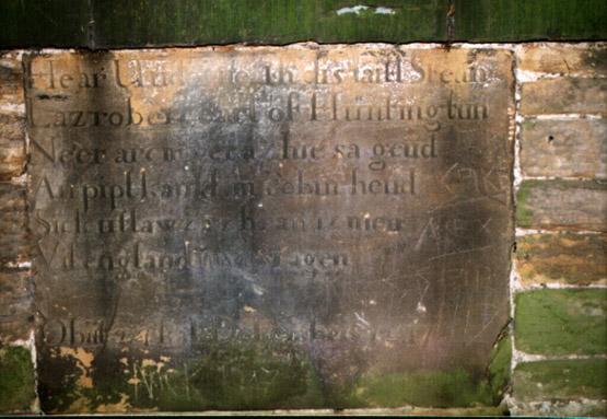 Robin Hood's Tombstone (Photo by David Hepworth, courtesy Lady Armytage