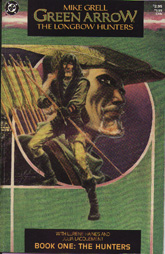 When Mike Grell took Green Arrow back to basics he gave him a Hooded Man look similar to the Michael Praed Robin Hood. (c) DC Comics