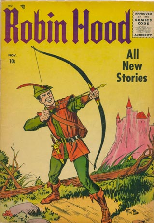 Cover to ME's Robin Hood issue 52, really the first issue, by Frank Bolle