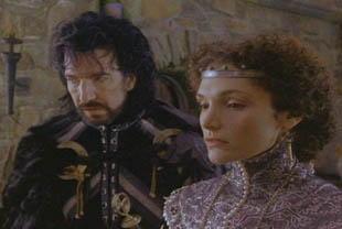 Alan Rickman and Mary Elizabeth Mastrantonio in a wedding that because a rape