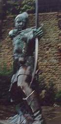 Another shot of Nottingham's Robin Hood statue.