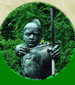 logo - head Robin Hood statue