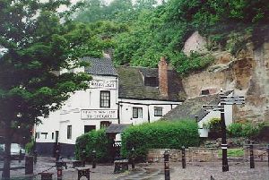 The Trip to Jerusalem in Nottingham claims to be the oldest pub in England. It's grown over the centuries.