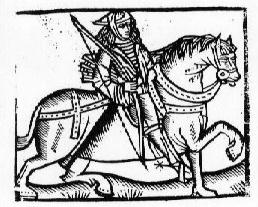 This woodcut has been used to illustrate both the Gest and the yeoman of Chaucer's Canterbury Tales