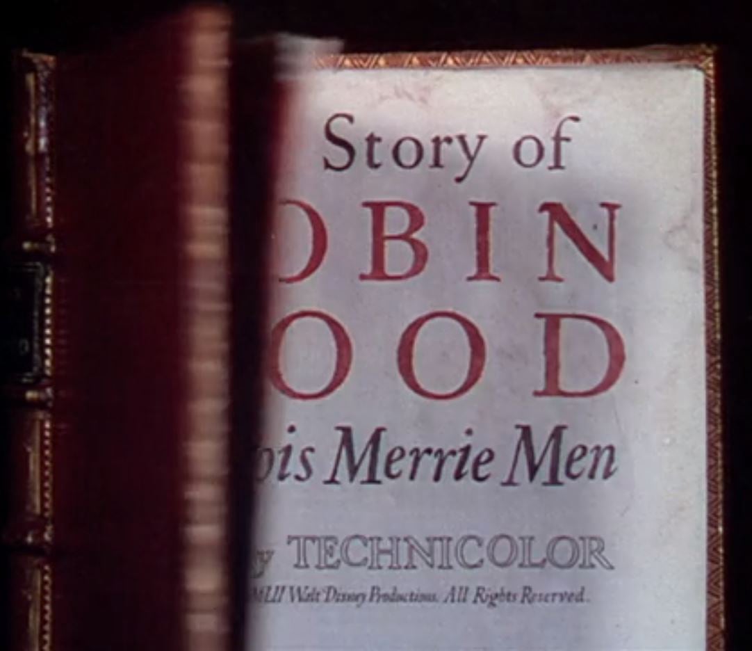 Opening book from The Story of Robin Hood