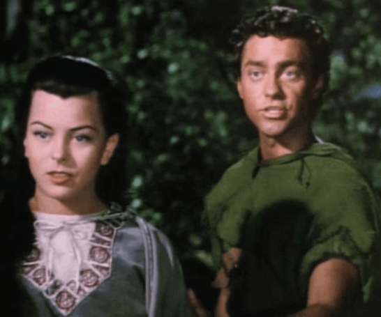 Richard Todd and Joan Rice in |The Story of Robin Hood