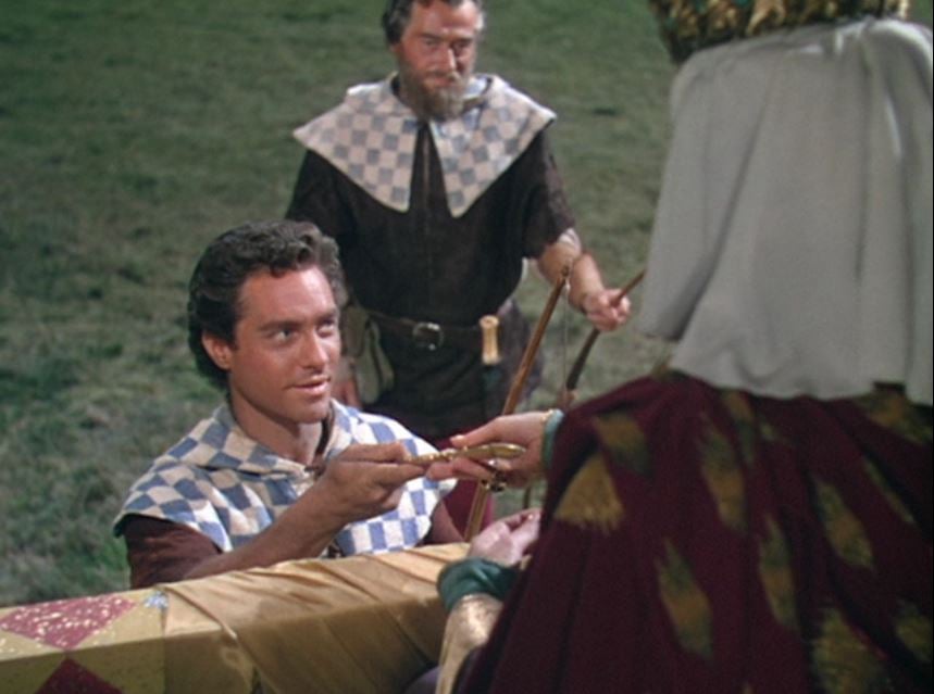 Robin Hood receives the golden arrow