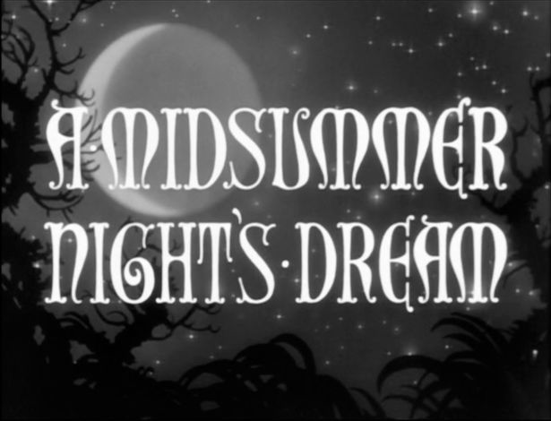 Title card for 1935 A Midsummer Night's Dream