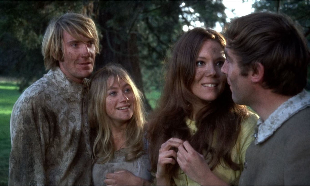 David Warner, Helen Mirren, Diana Rigg and Michael Jayston in A Midsummer Night's Dream