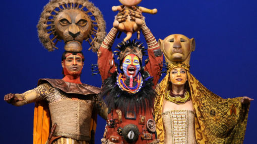 Costumes from the Lion King musical