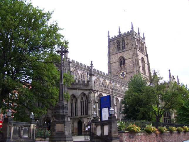St. Mary's Church in Nottingham, 2006 - not quite the medieval one of the ballad