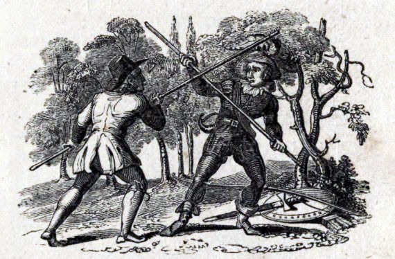 Illustration from the 1820 edition of Joseph Ritson's collection of Robin Hood ballads