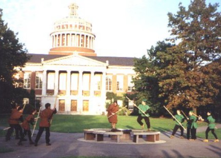 Robin's men and the Friar's men fight in the 1997 production