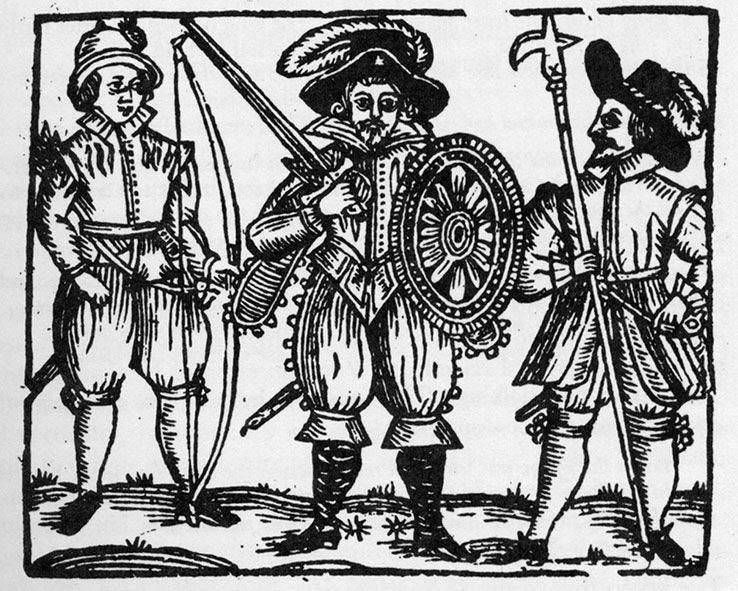 Frontispiece from Parker's A True Tale of Robin Hood. Also used for Adam Bell and  his friends.
