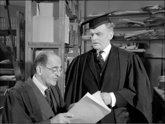 Prof. Henge lectures Archivist Grindley