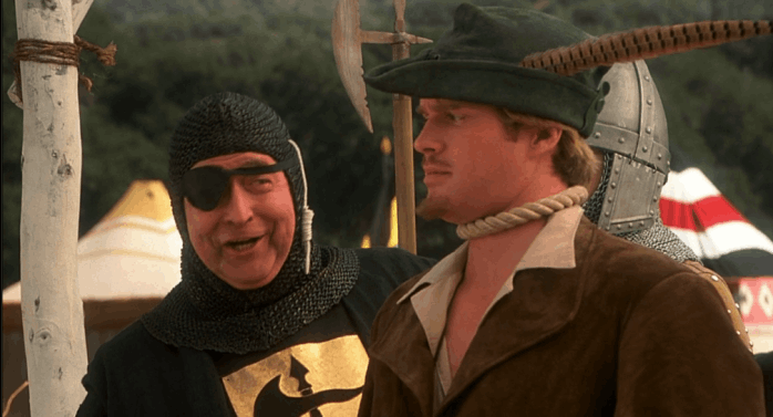 Robert Ridgely as Boris, preparing to hang Robin Hood