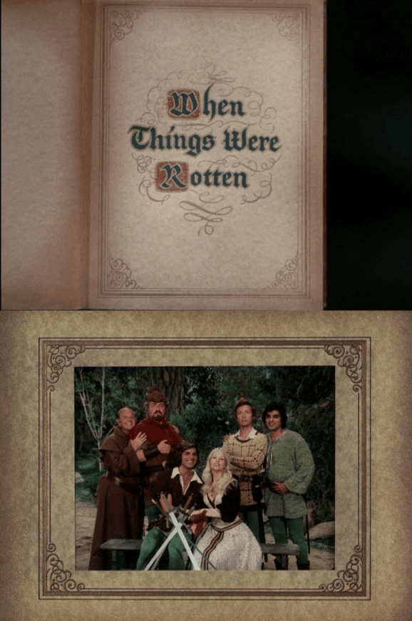 Opening and Ending Title Cards for When Things Were Rotten