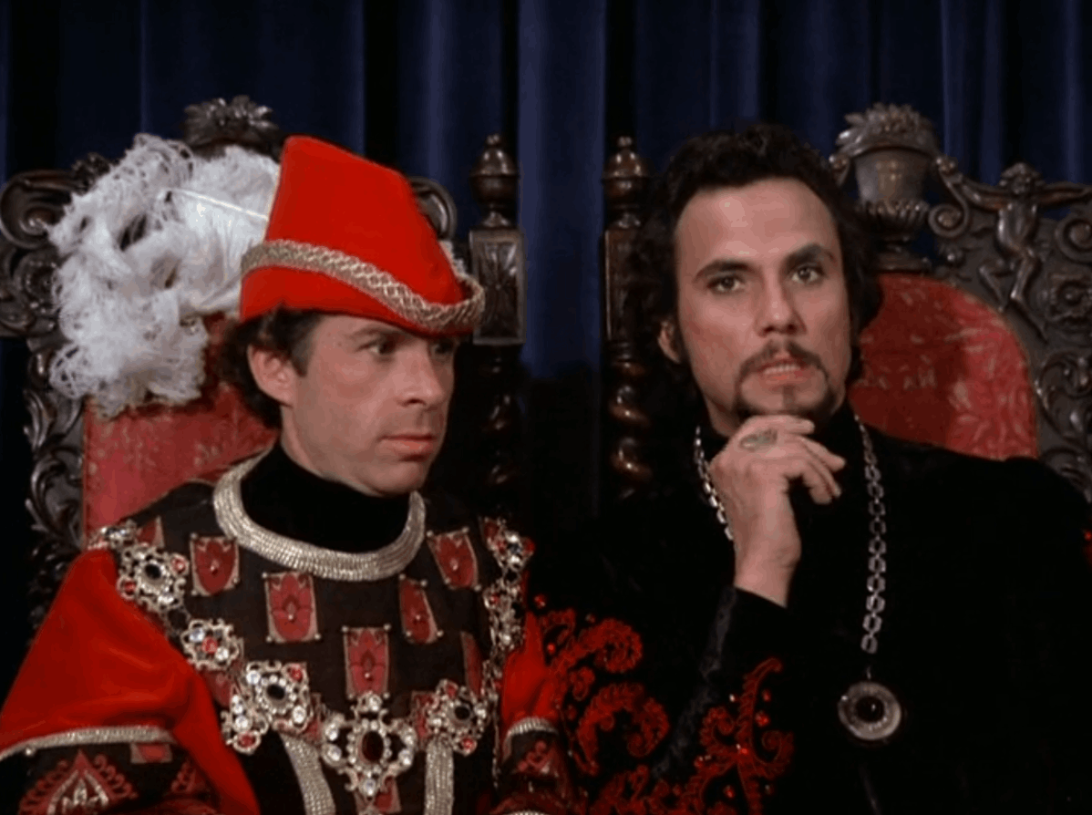 Ron Rifkin as Prince John and Henry Polic II as the Sheriff of Nottingham