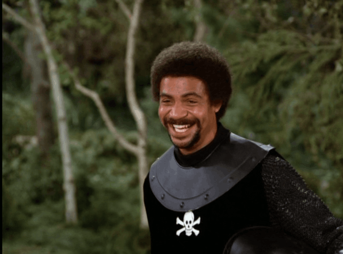 Ron Glass as The Black Knight aka Lester of Chichester